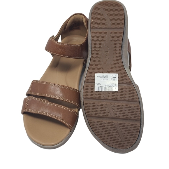 CLARKS Unstructured Kylyn Strap Tan Leather New Sz‎ 6.5 - Picture 4 of 5